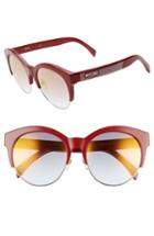 Women's Moschino 56mm Special Fit Sunglasses - Red