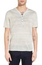 Men's John Varvatos Star Usa Space Dye Linen Henley Sweater