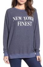 Women's Wildfox Roadtrip - New York's Finest Pullover - Grey