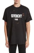Men's Givenchy Colombian Fit Distressed Logo T-shirt