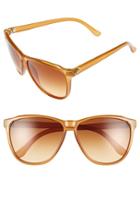 Women's Electric 'encelia' 61mm Retro Sunglasses - Caramel/ Bronze Gradient