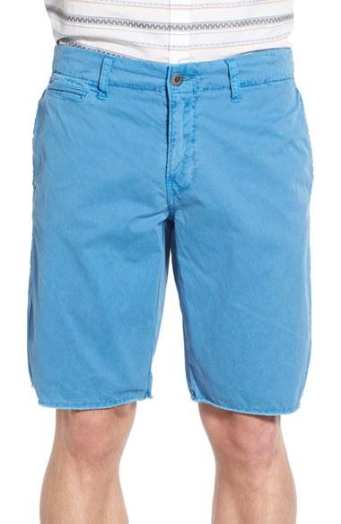 Men's Original Paperbacks 'st. Barts' Raw Edge Shorts - Green