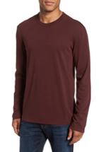Men's James Perse Long Sleeve Crewneck T-shirt (xs) - Purple