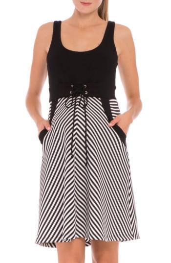 Women's Olian 'megan' Maternity Dress - Black