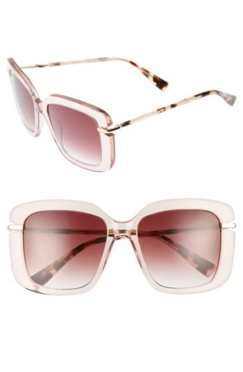 Women's Derek Lam Anita 55mm Square Sunglasses - Misty Nude