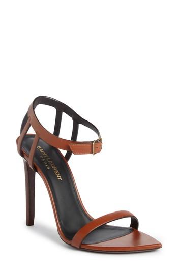Women's Saint Laurent Majorelle Sandal Us / 37eu - Brown