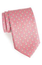 Men's Salvatore Ferragamo Seal Print Silk Tie, Size - Pink