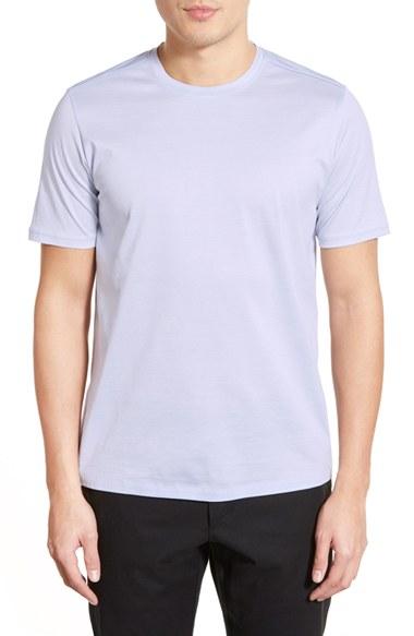 Men's Calibrate Mercerized Cotton Jersey T-shirt, Size - Blue