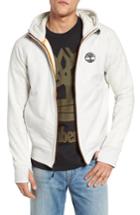 Men's Timberland Mixed Media Hooded Jacket, Size - Grey