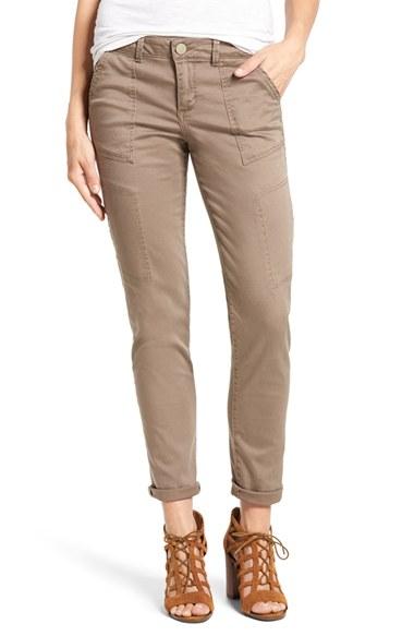 Women's Wit & Wisdom Skinny Cargo Pants - Red