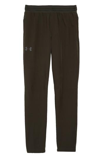 Men's Under Armour Fitted Woven Training Pants - Green