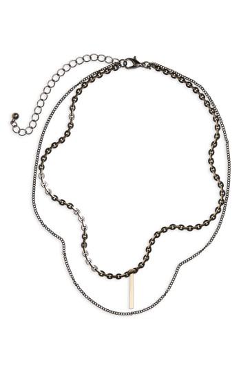 Women's Bp. Layered Bar Charm Necklace
