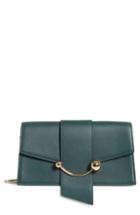 Strathberry Mini Crescent Leather Clutch -