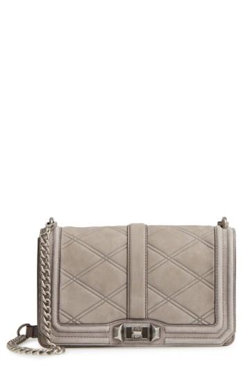 Rebecca Minkoff Love Nubuck Crossbody Bag - Purple