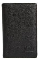 Men's Herschel Supply Co. Tile Search Slim Vertical Leather Wallet - Black
