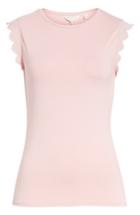 Women's Ted Baker London Scalloped Fitted Tee - Pink