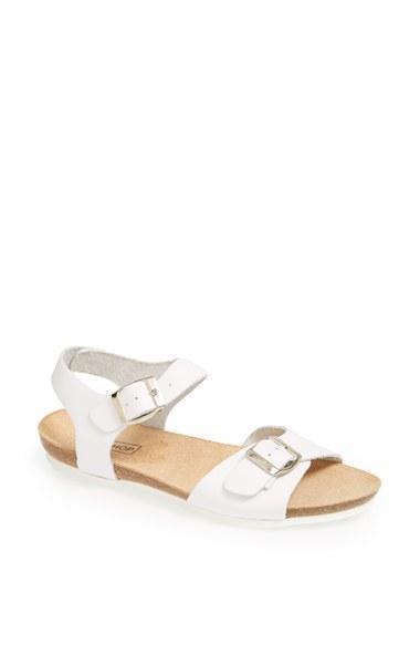 Topshop 'haven' Leather Sandals White
