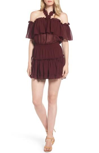 Women's Misa Los Angeles Melis Minidress - Burgundy