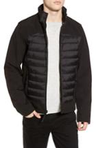 Men's Black Rivet Water Resistant Quilted Jacket - Black