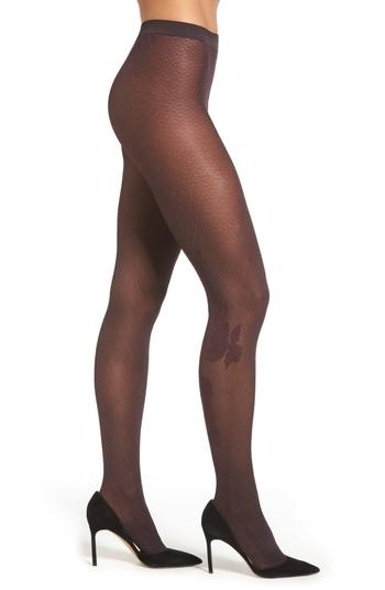 Women's Oroblu Isabel Tights - Burgundy