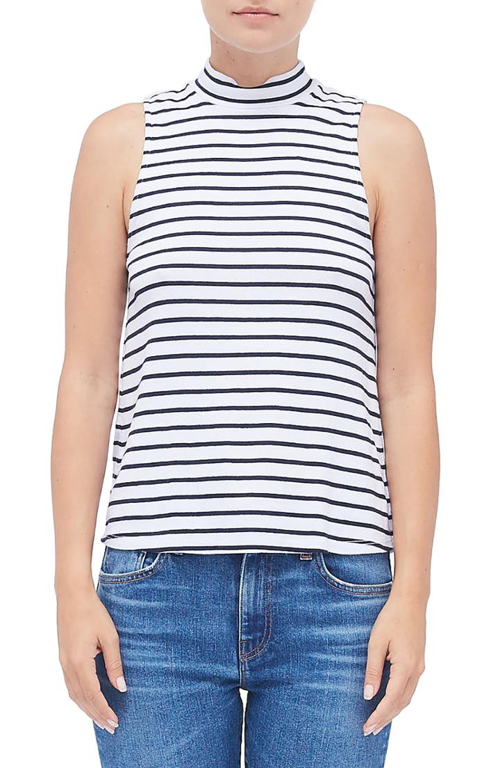 Women's Stateside Mock Neck Swing Tank - Blue