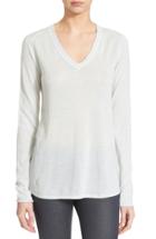 Women's Atm Anthony Thomas Melillo Raw Edge Cashmere Sweater - Blue