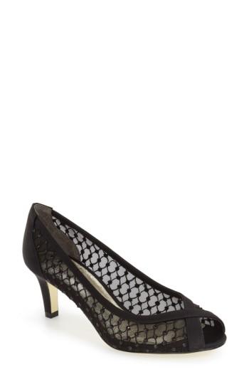 Women's Adrianna Papell 'zandra' Crystal Embellished Peep Toe Pump
