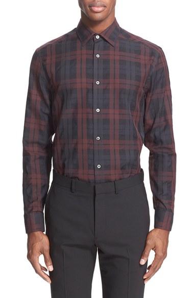 Men's Paul Smith London Trim Fit Plaid Dress Shirt