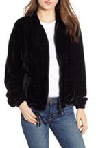 Women's Bb Dakota Chillax Velvet Jacket - Black