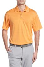 Men's Swc Heather Stripe Polo - Orange