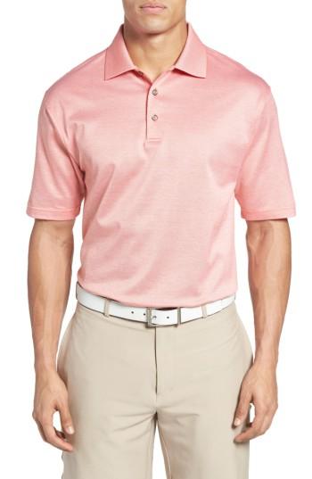 Men's Bobby Jones Pinwheel Jacquard Knit Polo - Orange