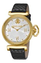 Women's Robert Cavalli By Franck Muller Classic Leather Strap Watch, 38m