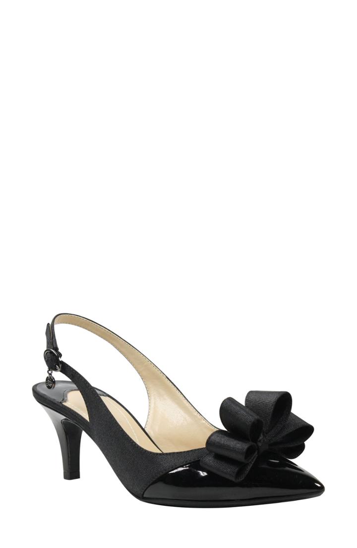 Women's J. Renee Gabino Slingback Pump .5 D - Black