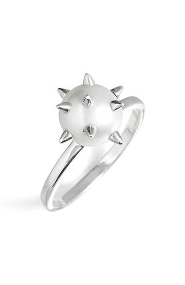 Women's Nektar De Stagni 'new Classics' Spike Cultured Pearl Ring