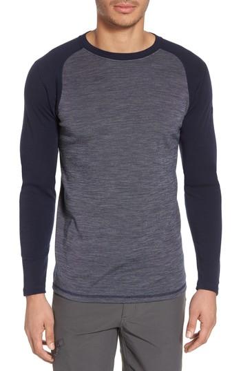 Men's Smartwool Merino Wool Raglan T-shirt - Blue