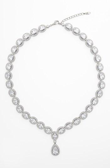 Women's Nadri Cubic Zirconia & Crystal Pear Drop Necklace