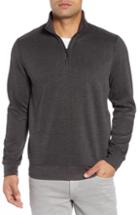 Men's Tommy Bahama Sideline Quarter Zip Pullover, Size - Black