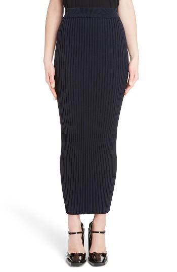 Women's Kenzo Body-con Midi Skirt - Blue