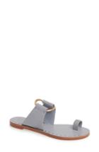 Women's Tory Burch Ravello Toe Ring Sandal M - Grey