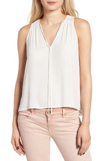 Women's Lush Tie Neck Tank - Ivory