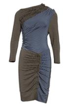 Women's Atlein Gathered Jersey Jacquard Dress Us / 38 Fr - Blue