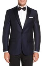 Men's David Donahue Reed Classic Fit Dinner Jacket R - Black