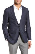 Men's Boss Hugo Boss Roan Extra Trim Fit Stretch Wool Blend Blazer R - Blue