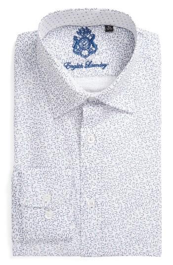Men's English Laundry Trim Fit Paisley Dress Shirt