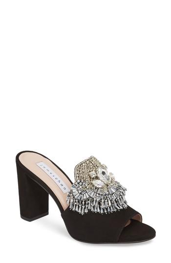 Women's James Chan Adele Embellished Block Heel Sandal M - Black