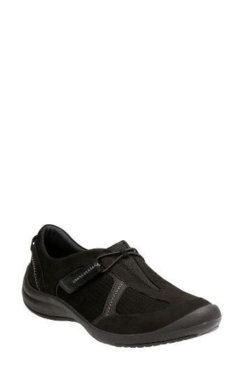 Women's Clarks 'asney' Slip-on Sneaker .5 M - Black
