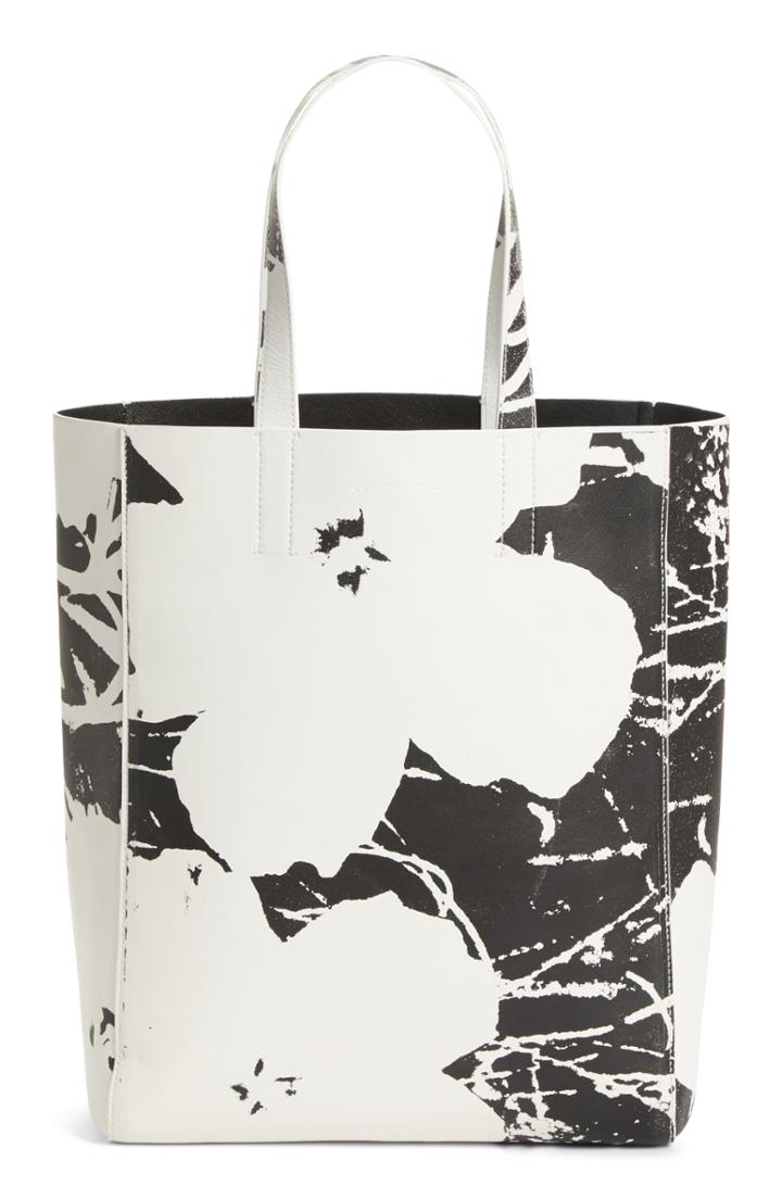 Calvin Klein 205w39nyc X Andy Warhol Foundation Flowers Leather Tote -