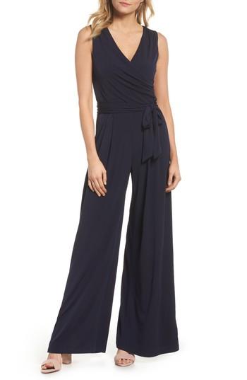 Women's Eliza J Wide Leg Jumpsuit - Blue