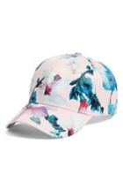 Women's Collection Xiix Tropical Print Baseball Cap - Pink