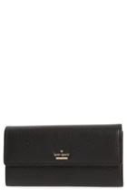 Women's Kate Spade New York Oakwood Street - Kinsley Pebbled Leather Wallet - Black